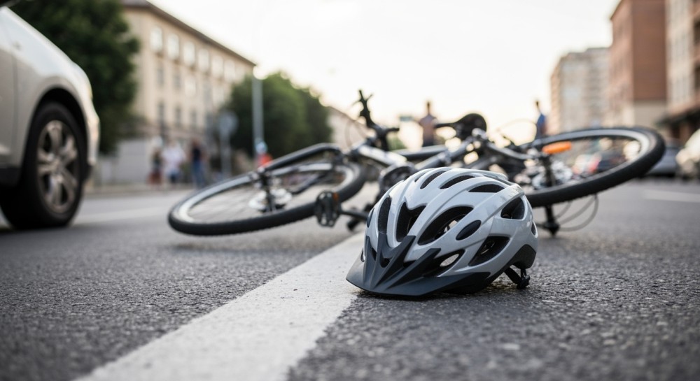 Tragiczny wypadek w Słupsku: Rowerzysta wjechał pod nadjeżdżający samochód