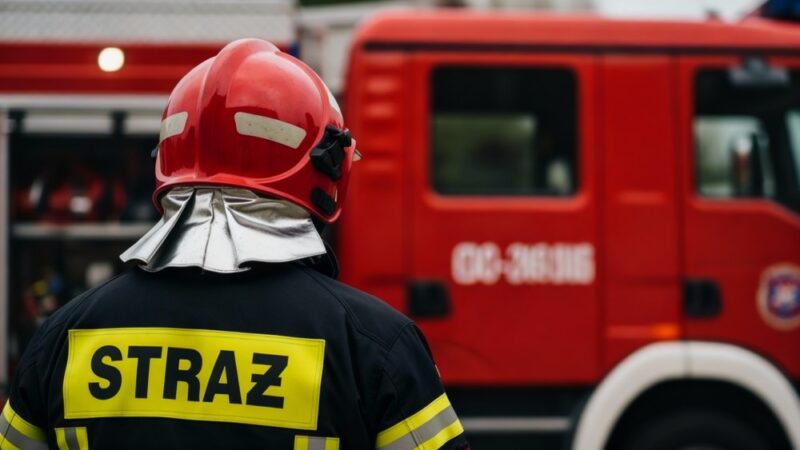 Ewakuacja w Słonowicach: strażacy testują bezpieczeństwo uczniów w szkole