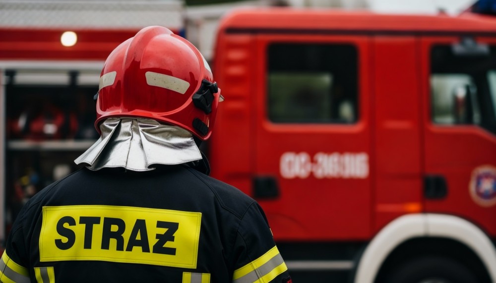 Ewakuacja w Słonowicach: strażacy testują bezpieczeństwo uczniów w szkole
