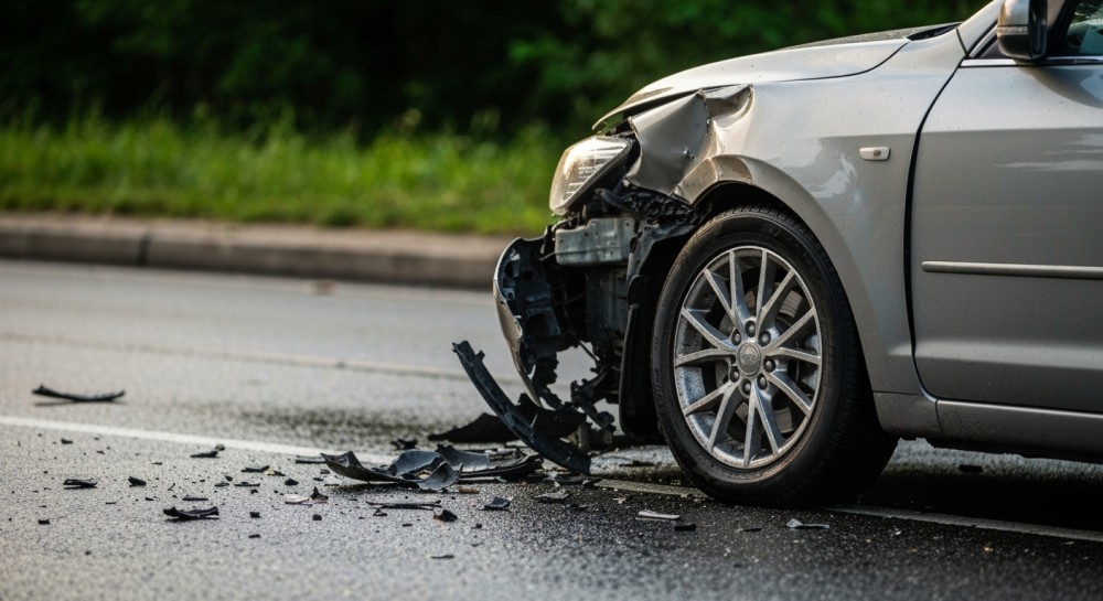 Kolizja na DK21: Droga zablokowana, kierowcy kierowani na objazdy