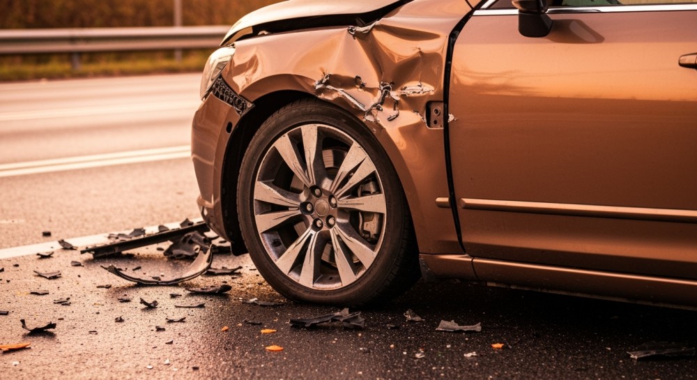 Wypadek na DK6: ciężarówka zderzyła się z peugeotem, dwie osoby ranne