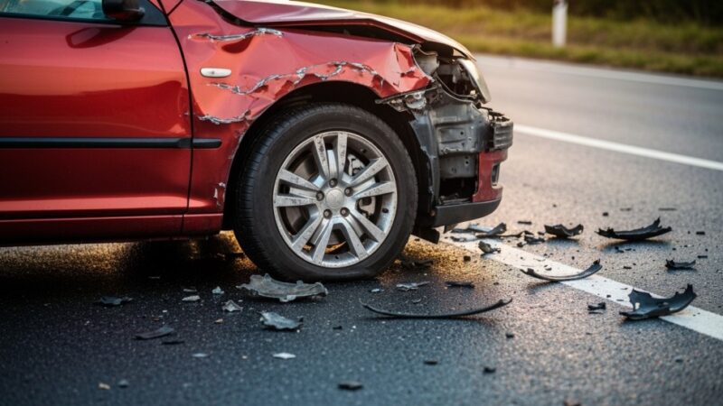 Kierowca autobusu zasłabł i uderzył w drzewo w Darżynie