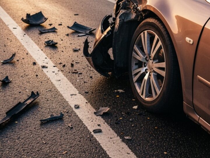 Bobrowniki: Droga już otwarta po kolizji Mercedesa z Audi
