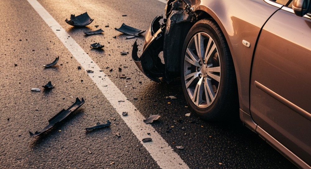 Bobrowniki: Droga już otwarta po kolizji Mercedesa z Audi