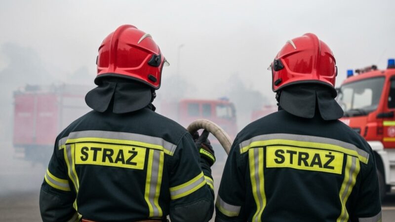 Setki strażaków w Charnowie: OSP w akcji przeciwko pożarowi zakładu