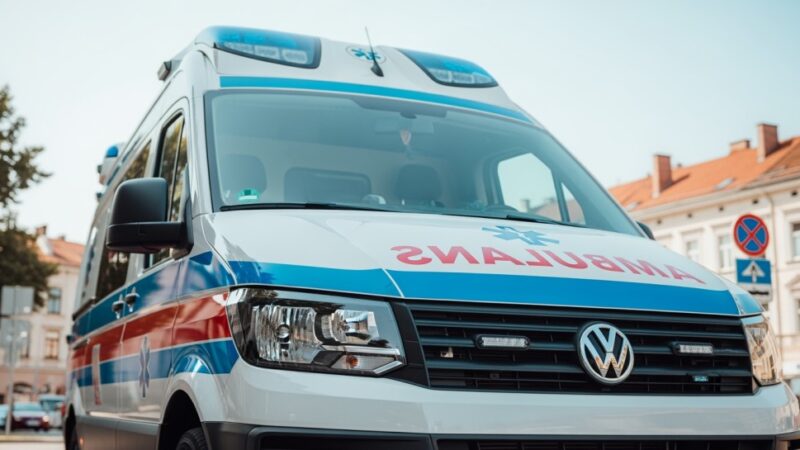 Policjanci uratowali 71-latkę z płonącego budynku w Słupsku
